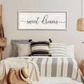 Sweet Dreams Wall Decor Above Bed 40''×15'' Master Bedroom Large Sweet Dreams Sign Farmhouse Wall Decor Gues